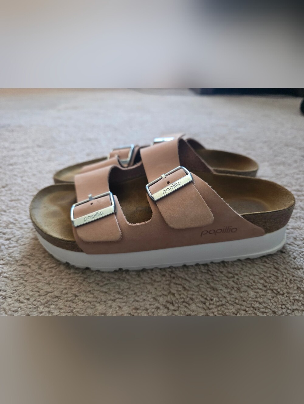 NWT Birkenstock Arizona Chunky Sandal Soft Pink Sz 37 6-6.5